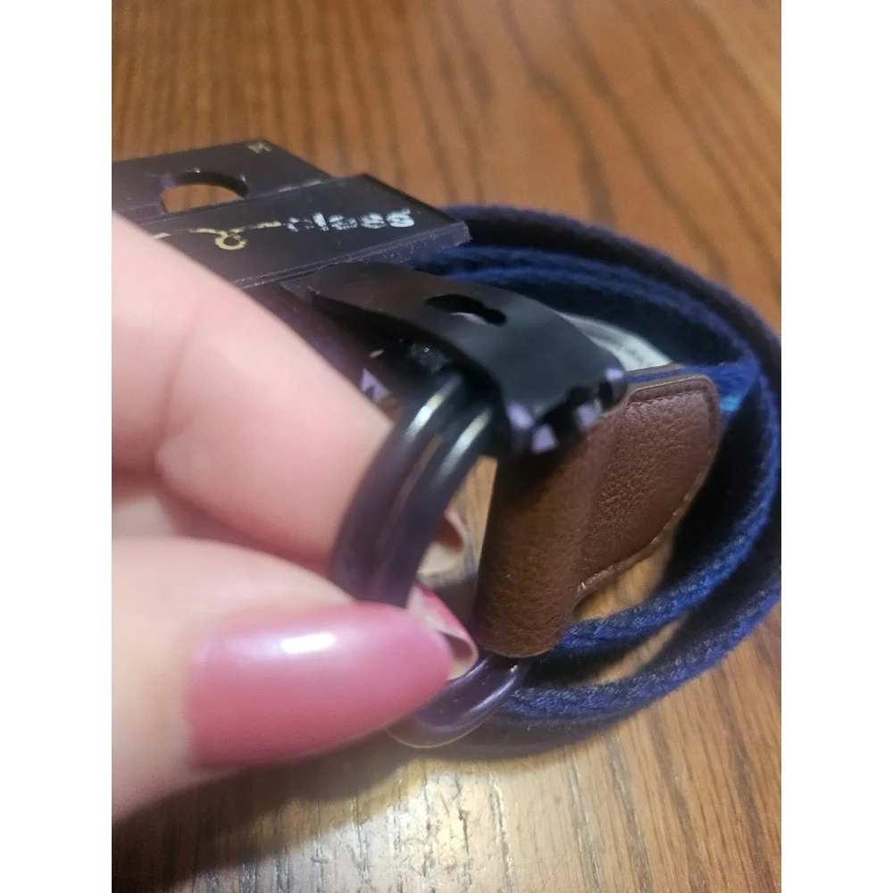 NEW Art Class Blue Reversible Striped Kids' Belt